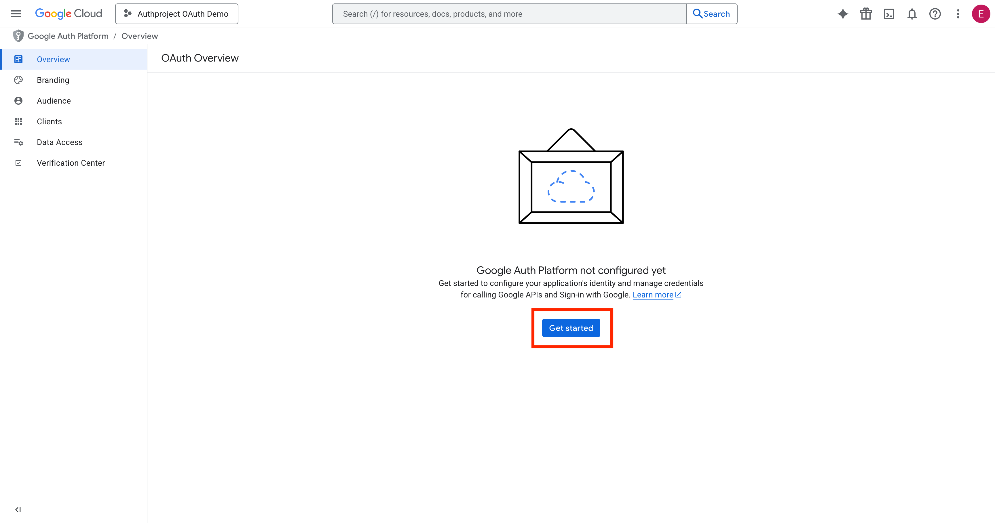 Click Get Started