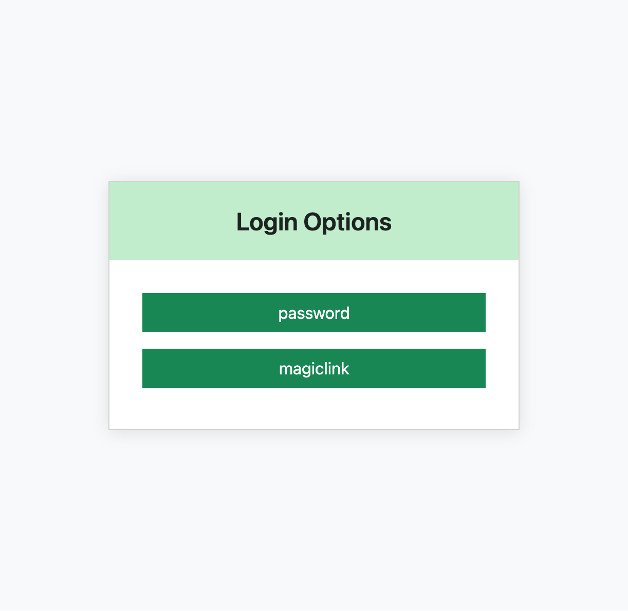 Select Auth Method